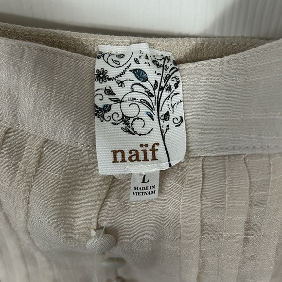 NAIF Cream Spaghetti Strap Dress - Picture 6 of 10